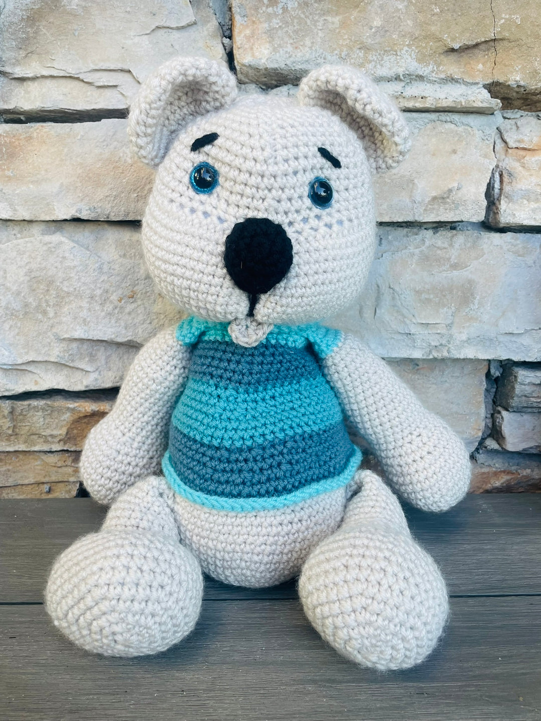 Bear!!! Handmade Amigurumi Crochet Toy – Customize a special name Adorable & Unique Gifts