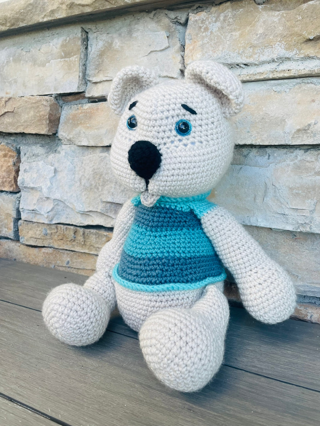 Bear!!! Handmade Amigurumi Crochet Toy – Customize a special name Adorable & Unique Gifts