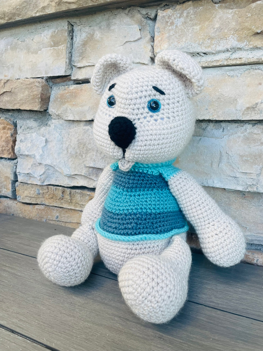 Bear!!! Handmade Amigurumi Crochet Toy – Customize a special name Adorable & Unique Gifts