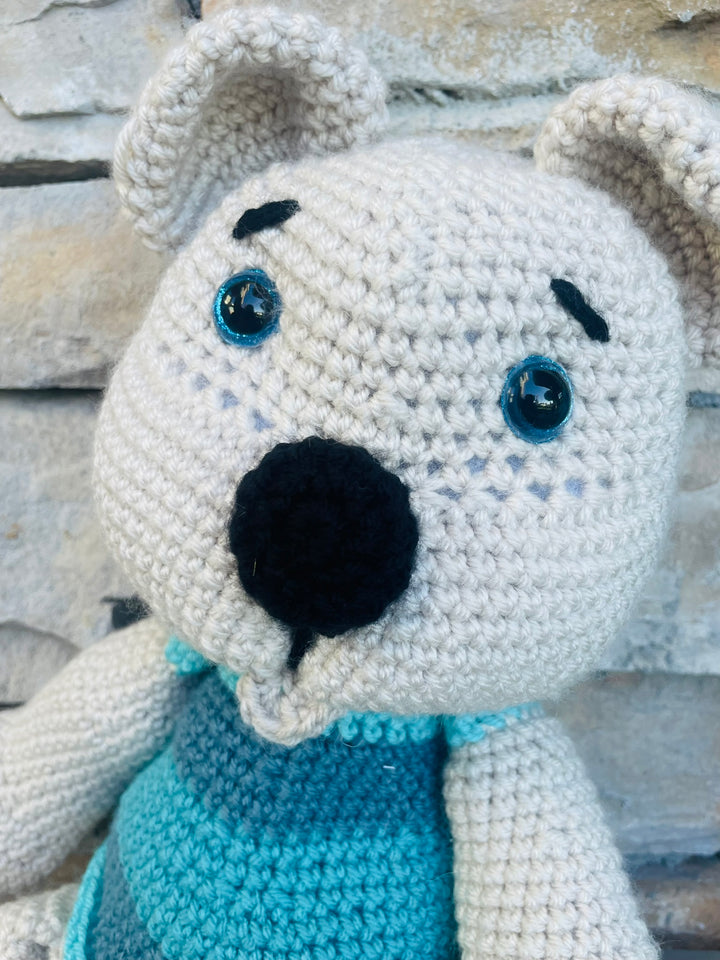 Bear!!! Handmade Amigurumi Crochet Toy – Customize a special name Adorable & Unique Gifts