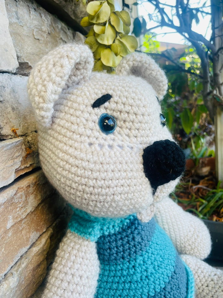 Bear!!! Handmade Amigurumi Crochet Toy – Customize a special name Adorable & Unique Gifts