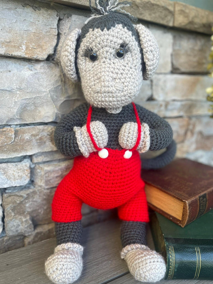 Monkey!! Handmade Amigurumi Crochet Toy – Customize a special name, Adorable & Unique Gifts