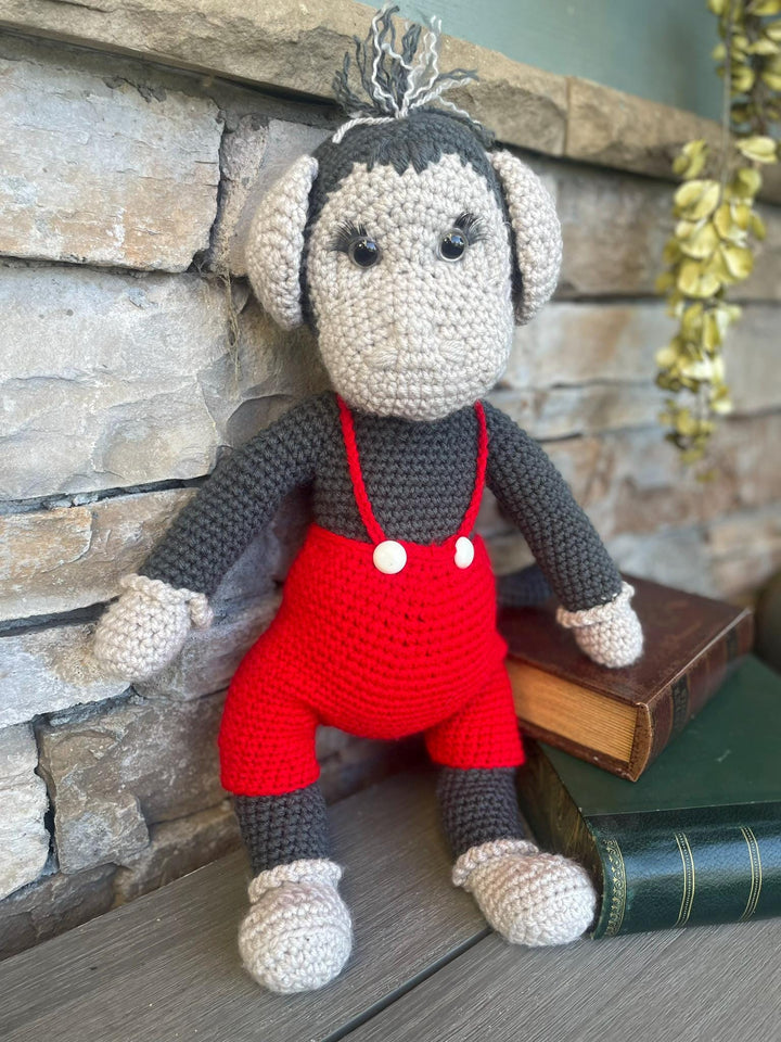 Monkey!! Handmade Amigurumi Crochet Toy – Customize a special name, Adorable & Unique Gifts