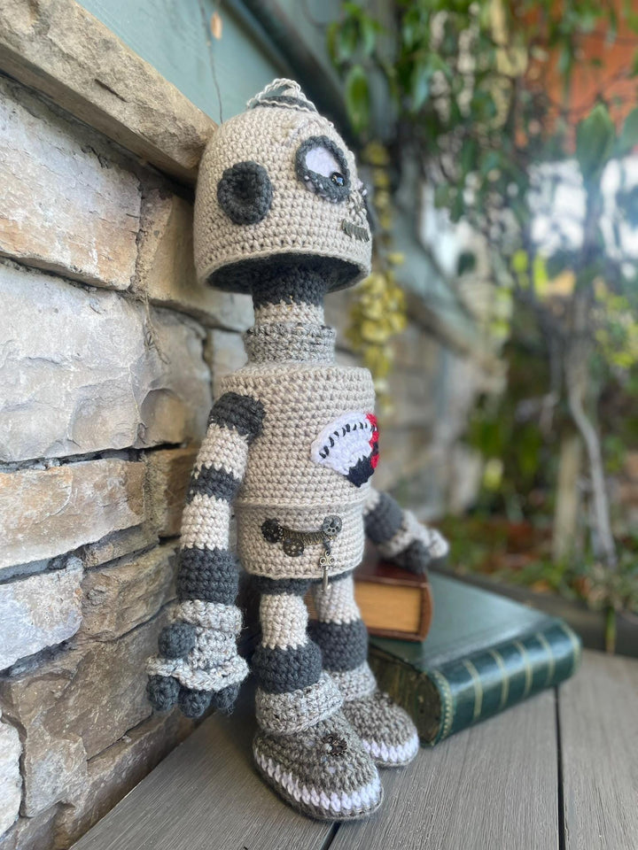 Robot!! Handmade Amigurumi Crochet Toy – Customize a special name, Adorable & Unique Gifts