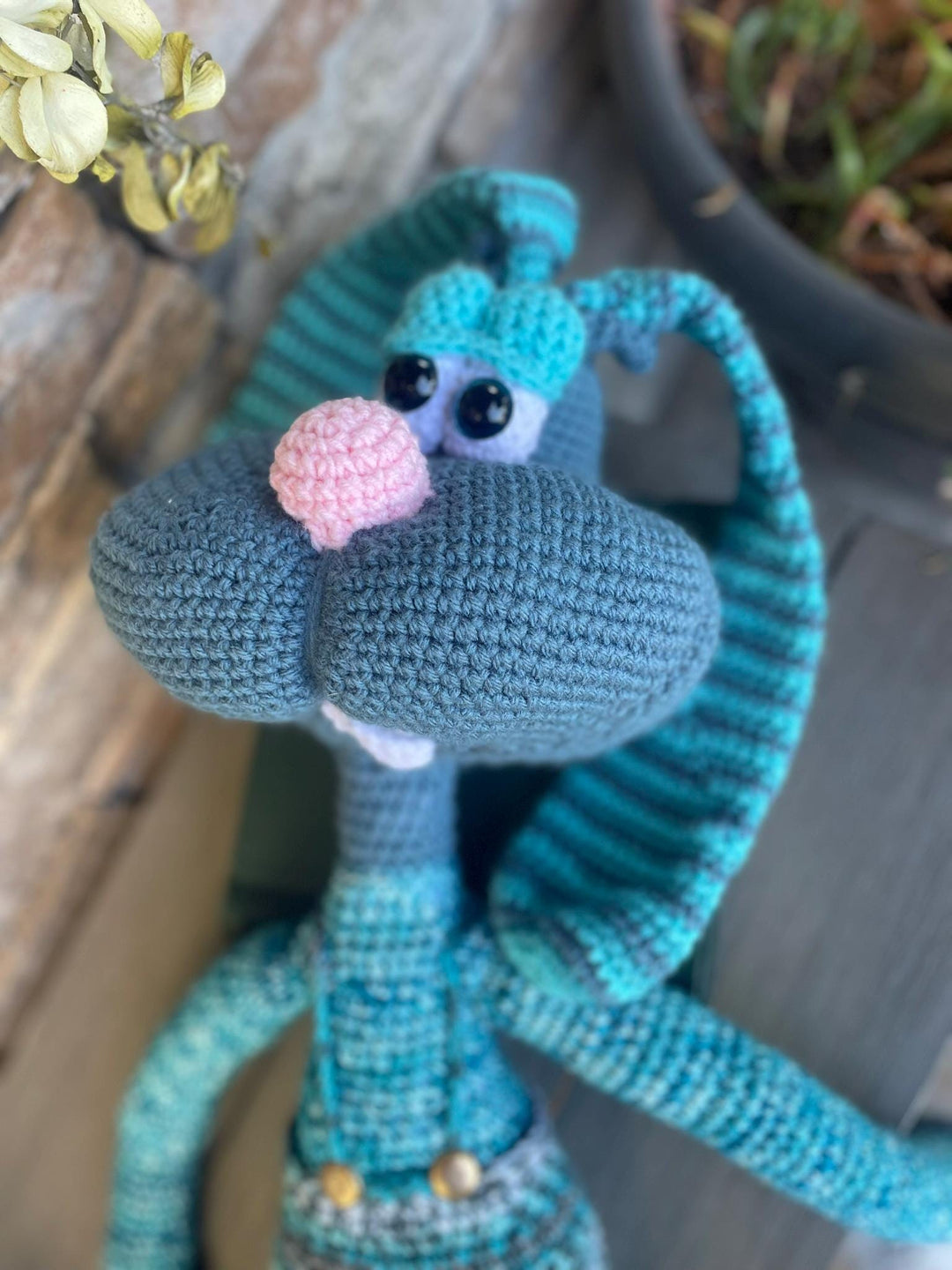 Rabbit!!! Handmade Amigurumi Crochet Toy – Customize a special name Adorable & Unique Gifts