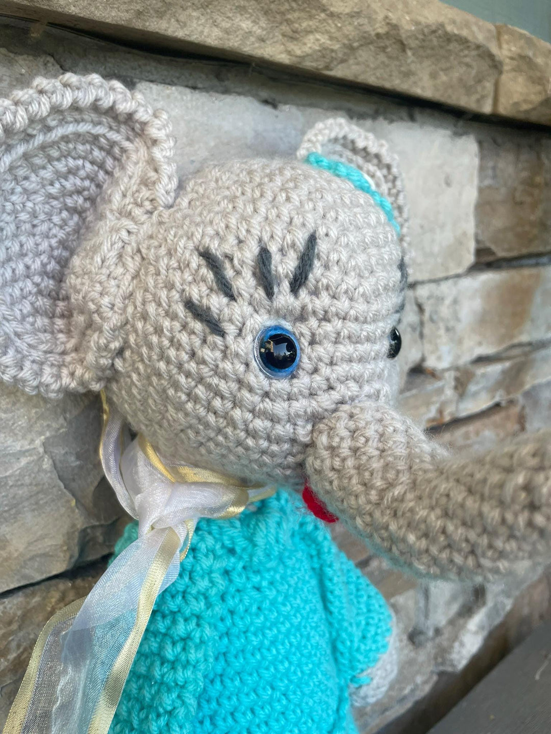 Elephant !!! Handmade Amigurumi Crochet Toy – Customize a special name Adorable & Unique Gifts