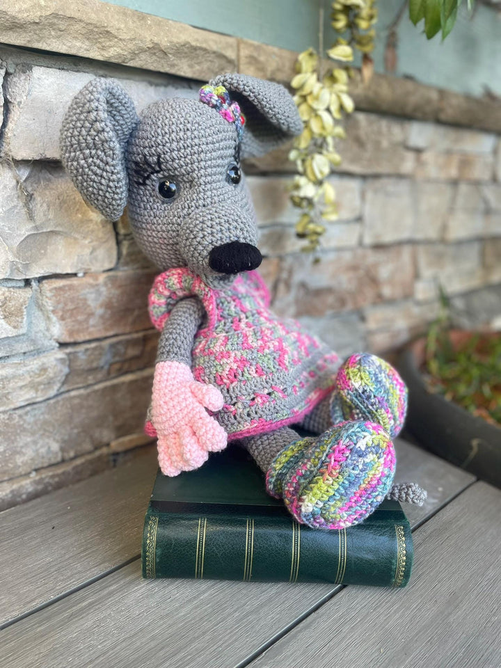 Mouse!!! Handmade Amigurumi Crochet Toy – Customize a special name Adorable & Unique Gifts