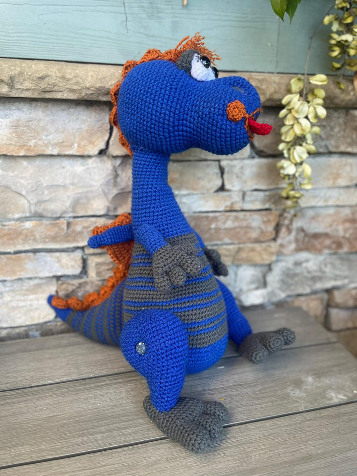 Dragon !!! Handmade Amigurumi Crochet Toy – Customize a special name Adorable & Unique Gifts